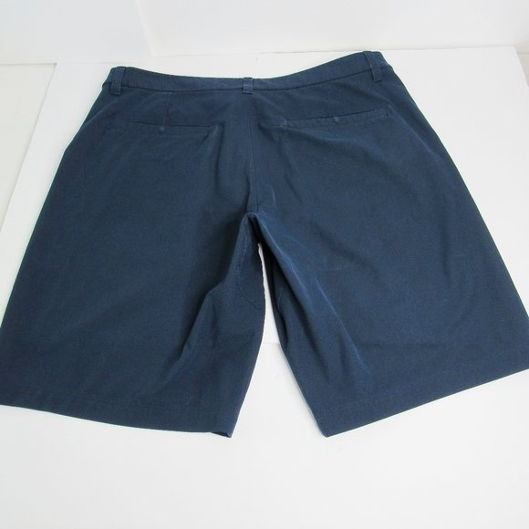 LULULEMON  Navy,Flat Front Shorts Size 34" Waist - Picture 5 of 9